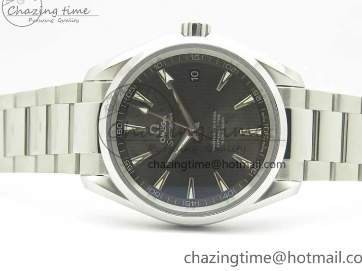 0508 Aqua Terra 150M SS VSF 1:1 Best Edition Gray Textured Dial on SS Bracelet A8500 Super Clone MultiPurpose 8039
